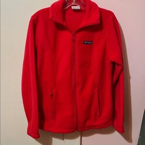 Columbia Vibrant Red Fleece Jacket